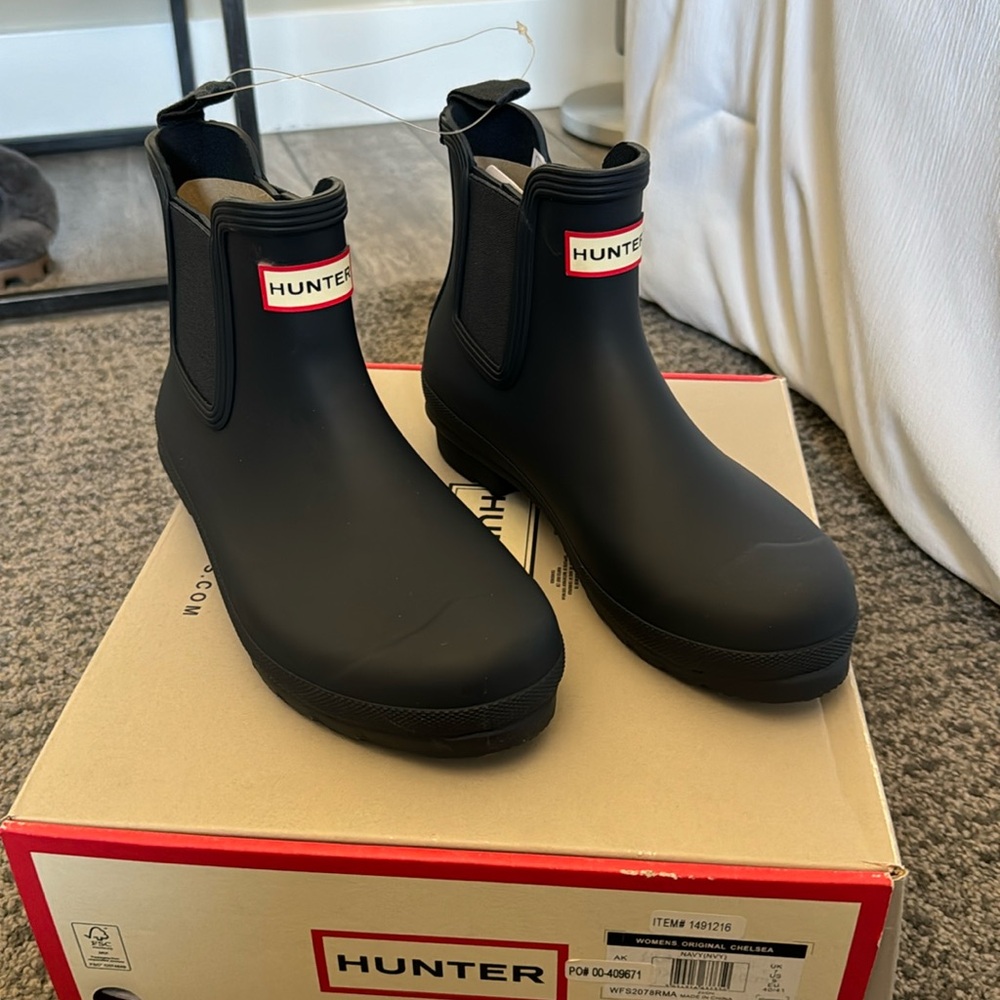 Hunter ankle rain boots